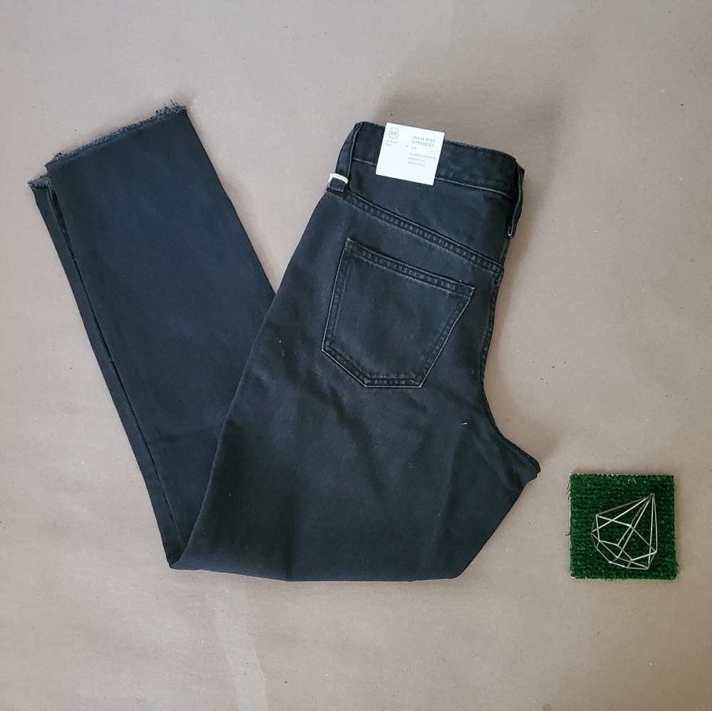 ‼PROMO NWT Black Jean High Rise Straight
